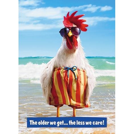 Greeting Card (GBBC2846) Humour Birthday - Chicken - Older We Get